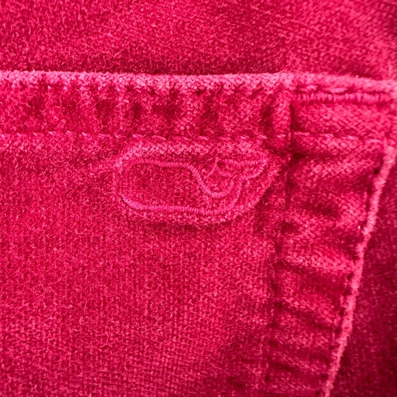 Vineyard Vines Velvet High Rise Pants Skinny Stretchy  Size 4 - Picture 8 of 11